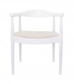 Мягкий стул с подлокотниками Carlo White MAK interior 5KS26585-OW Белый, серый