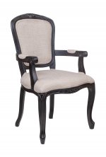 Мягкий стул с подлокотниками Gran Arm Beige V2 MAK interior 5KS27610-BB Бежевый