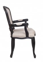 Мягкий стул с подлокотниками Gran Arm Beige V2 MAK interior 5KS27610-BB Бежевый