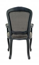 Мягкий стул с подлокотниками Gran Arm Grey MAK interior 5KS27610-G Серый, черный