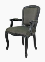 Мягкий стул с подлокотниками Gran Arm Grey MAK interior 5KS27610-G Серый, черный