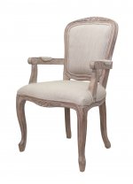 Мягкий стул с подлокотниками Gran Arm Beige MAK interior 5KS27610 Бежевый