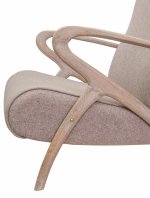 Низкое кресло Fobos MAK interior 5KS27611-G Серо-коричневый