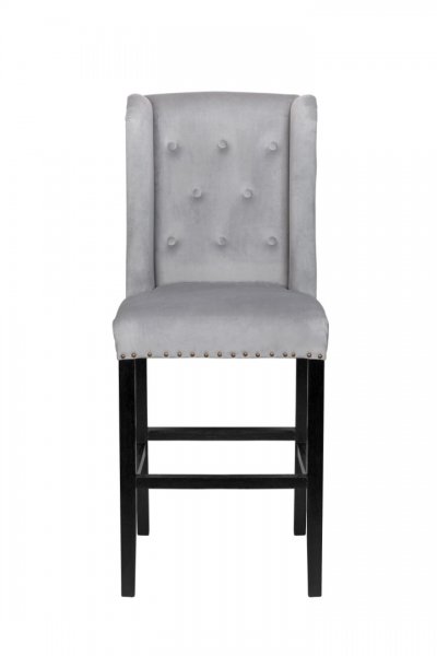 Дизайнерский барный стул Skipton Grey Velvet MAK interior 5KS27623-VG Серый Дизайнерский барный стул Skipton Grey Velvet MAK interior 5KS27623-VG Серый