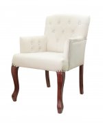 Классическое кресло Deron Beige Classic MAK interior 5KS27625-OR Бежевый, красный