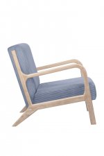 Кресло дизайнерское Cody Steel MAK interior 5KS27634-CBL Голубой