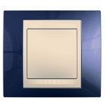 Рамка 1-ая MGU6.002.542 индиго/бежевый