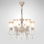 Eurosvet 60009/6 белый с золотом