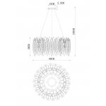 Люстра подвесная Divinare 6002/01 SP-8 AMELIE