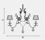 Подвесной светильник Masiero CLASSICA 6010 S8