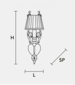 Настенный светильник Masiero CLASSICA 6015 A1