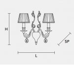 Настенный светильник Masiero CLASSICA 6015 A2
