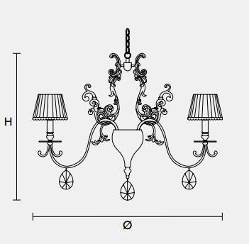 Подвесной светильник Masiero CLASSICA 6015 S8