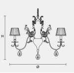 Подвесной светильник Masiero CLASSICA 6015 S8