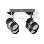 Paulmann 60189 SL Nevo LED Rondell 4x3,5W GU10 Sz/Chr
