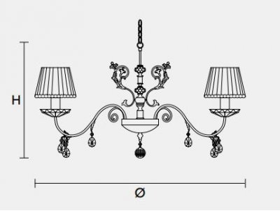 Подвесной светильник Masiero CLASSICA 6020 S8