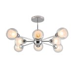 Светильник модерн Экономсвет 60209/8CR WT+CL