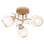 Светильник ЭкономСвет 6024M/3GD+BEG WT