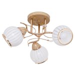 Светильник ЭкономСвет 6024M/3GD+BEG WT