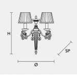 Настенный светильник Masiero CLASSICA 6025 A2