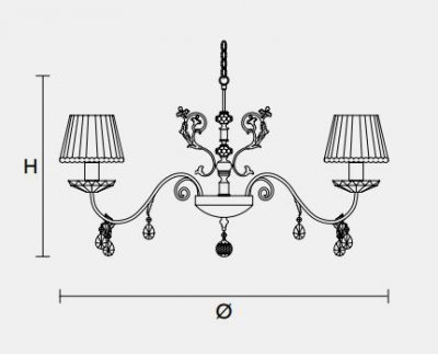 Подвесной светильник Masiero CLASSICA 6025 S8 Подвесной светильник Masiero CLASSICA 6025 S8