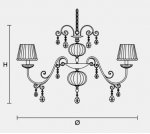 Подвесной светильник Masiero CLASSICA 6030 S10