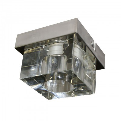 Светильник ДЕЛОС хром w10*10 H7 G4 1*20w 3000К (лампа в комплекте) Kink light 6045-1