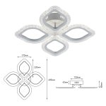 Светильник потолочный Rivoli Dietlinde 6049-106 светодиодный с пультом 56 Вт 3000К-6000К LED модерн