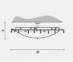 Потолочный светильник Masiero CLASSICA 6050 PL4 60