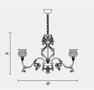 Подвесной светильник Masiero CLASSICA 6080 8 Подвесной светильник Masiero CLASSICA 6080 8