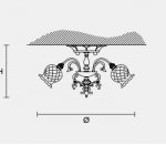 Потолочный светильник Masiero CLASSICA 6080 PL5