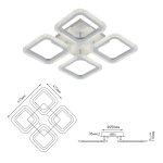 Светильник потолочный Rivoli Hilde 6084-204 светодиодный с пультом 64 Вт 3000К-6000К LED модерн