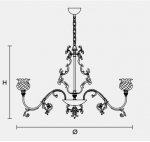 Подвесной светильник Masiero CLASSICA 6085 12