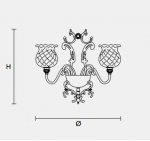 Настенный светильник Masiero CLASSICA 6085 A2