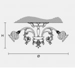 Потолочный светильник Masiero CLASSICA 6085 PL8