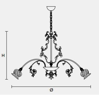 Подвесной светильник Masiero CLASSICA 6090 12 Подвесной светильник Masiero CLASSICA 6090 12