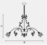 Подвесной светильник Masiero CLASSICA 6090 12