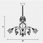 Подвесной светильник Masiero CLASSICA 6090 8