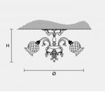 Потолочный светильник Masiero CLASSICA 6090 PL5
