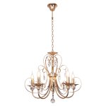 Люстра классическая с хрусталем 6091/5FGD+WT Экономсвет