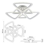 Светильник потолочный Rivoli Alicia 6093-108 светодиодный с пультом 144 Вт 3000К-6000К LED модерн