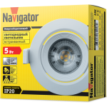 Светильник Navigator 61 018 NDL-PR5-5W-840-WH-LED