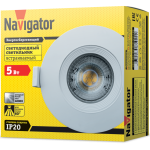Светильник диодный Navigator 61 022 NDL-PR6-5W-840-WH-LED