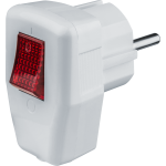 Вилка Navigator 61 364 NCA-PL05-16A-ESC-WH угловая с/з с/выключ. белая