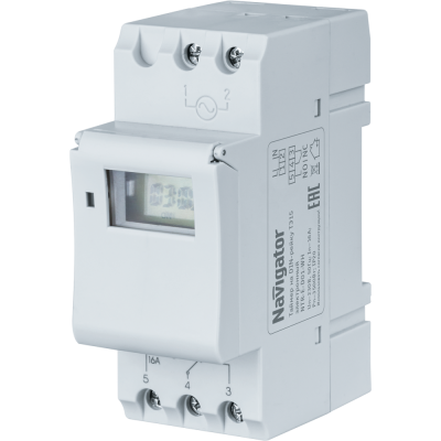 Таймер Navigator 61 559 NTR-E-D01-GR на DIN-рейку электрон. Таймер Navigator 61 559 NTR-E-D01-GR на DIN-рейку электрон.