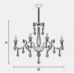 Подвесной светильник Masiero CLASSICA 6100 10+5