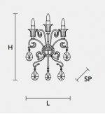 Настенный светильник Masiero CLASSICA 6100 A3