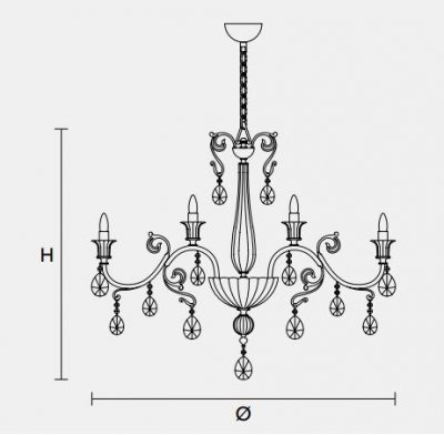 Подвесной светильник Masiero CLASSICA 6105 10+5 Подвесной светильник Masiero CLASSICA 6105 10+5