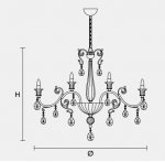 Подвесной светильник Masiero CLASSICA 6105 10+5