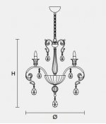 Подвесной светильник Masiero CLASSICA 6105 6
